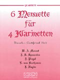 6 Menuette für 4 Klarinetten